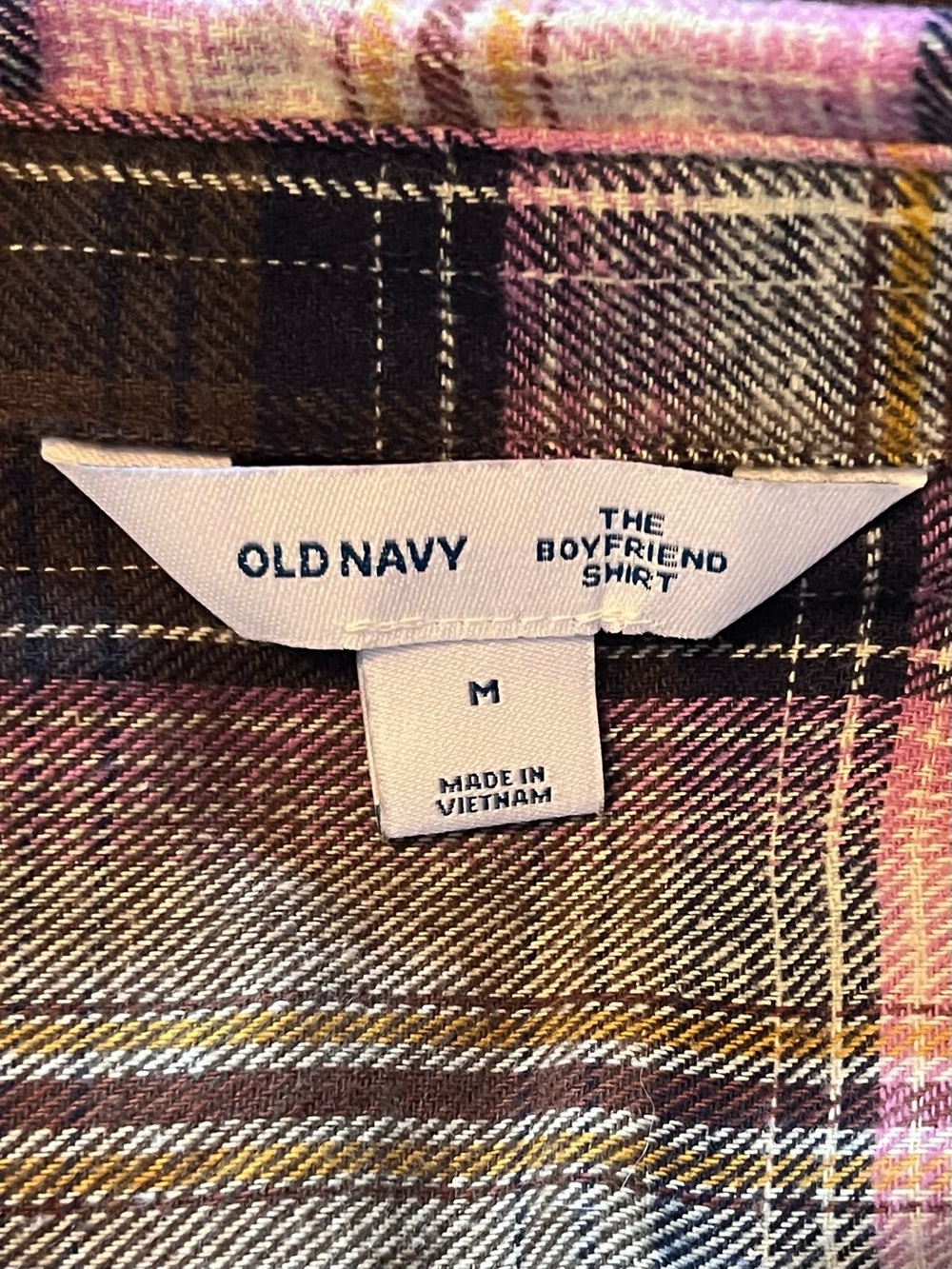 Old Navy Plaid Button-Down Shirt Women’s Size Medium Rustic Fall Gorpcore - Picture 8 of 12